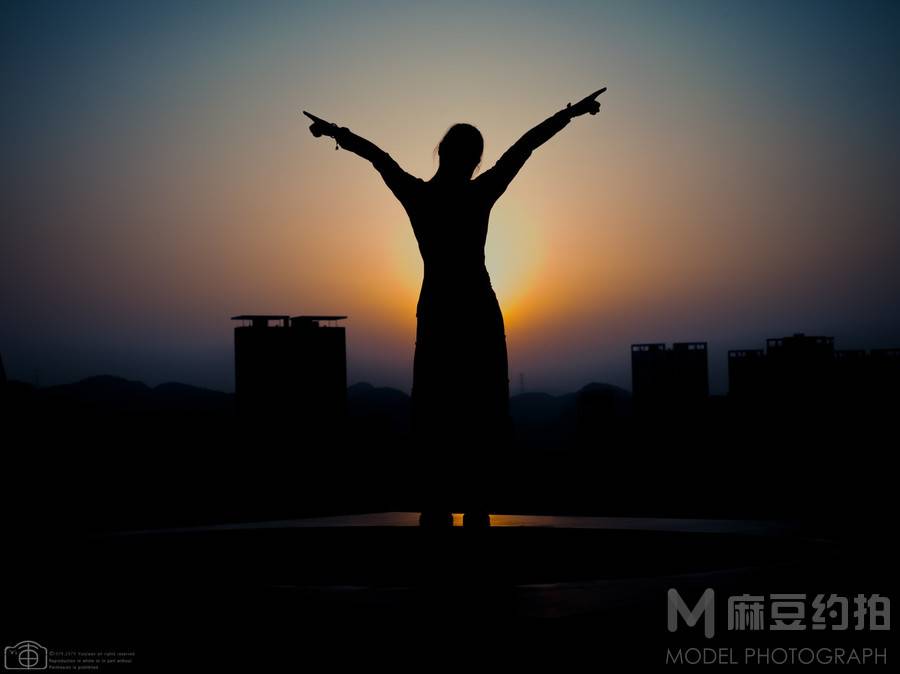 夜景模特