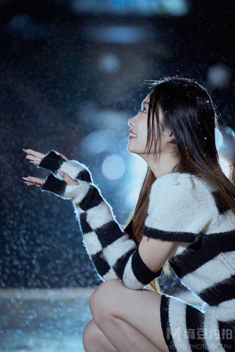 夜景模特
