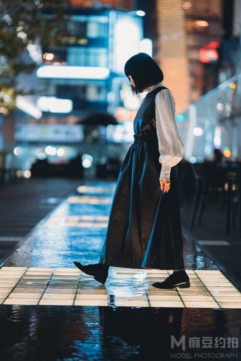 夜景模特