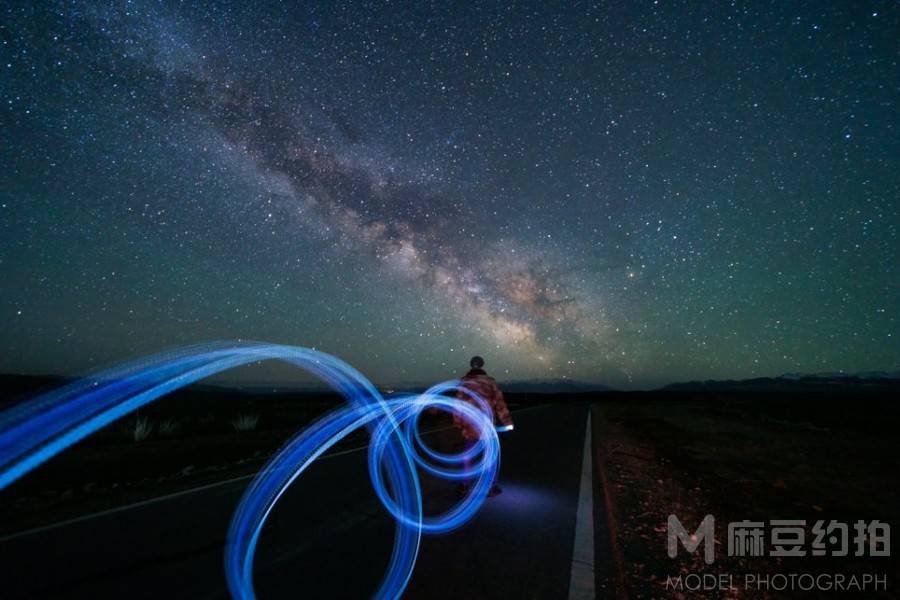 夜景模特