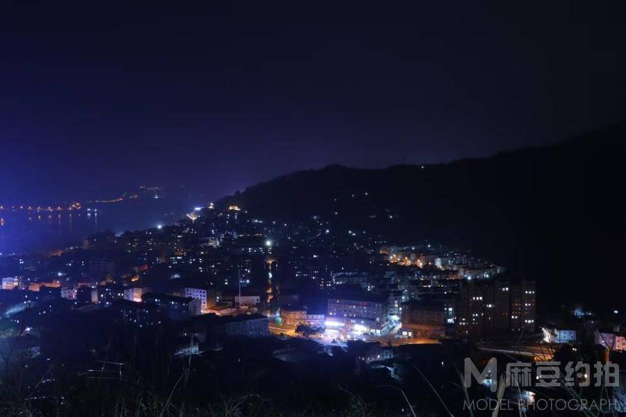 夜景模特