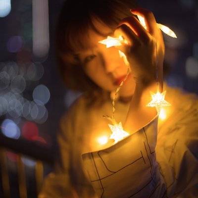 夜景模特