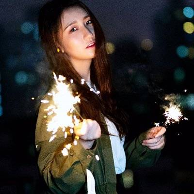 夜景模特