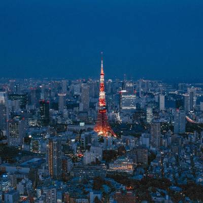 夜景模特