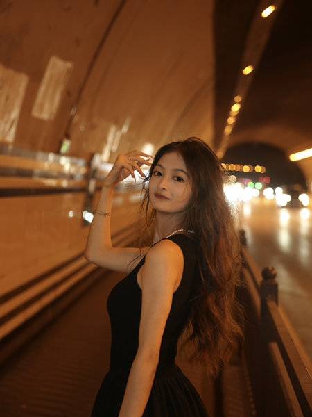 夜景模特