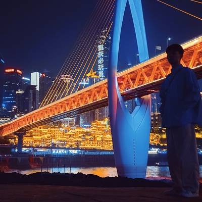 夜景模特