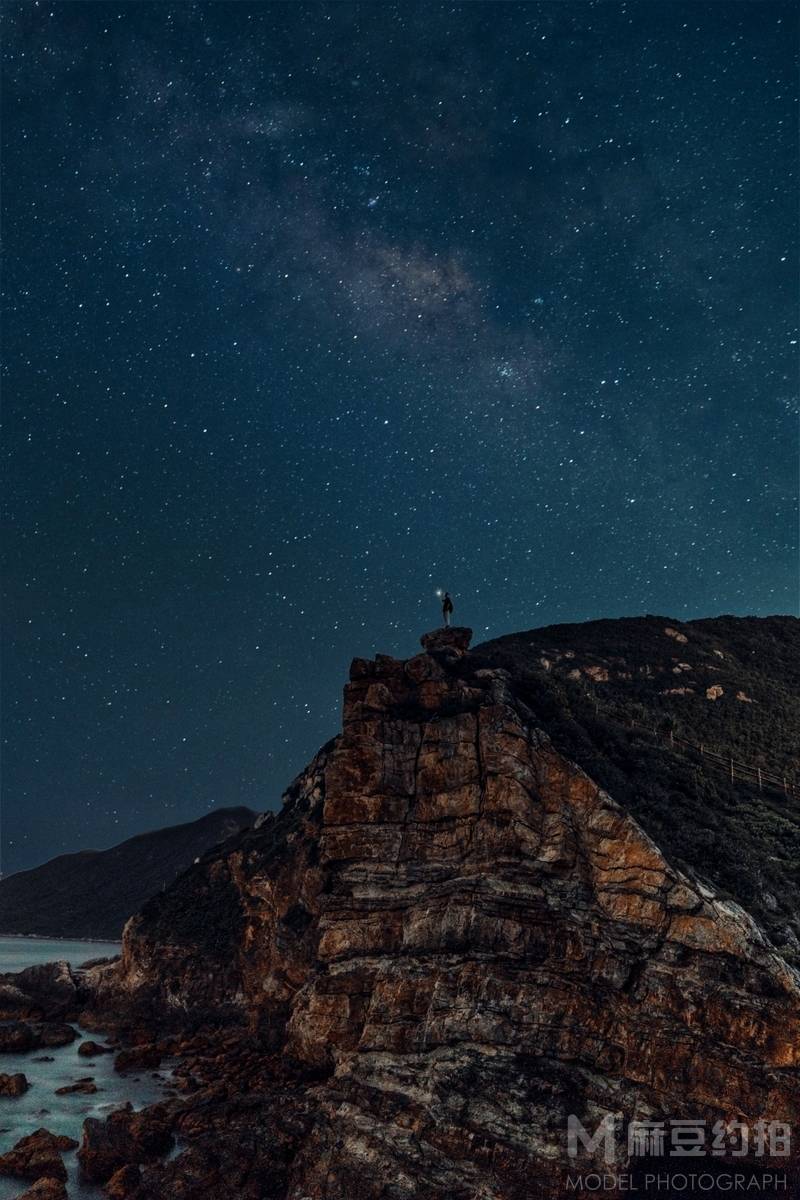 夜景模特