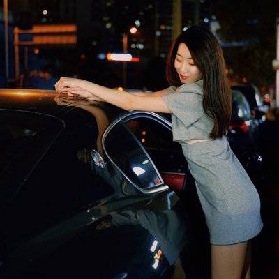 夜景模特
