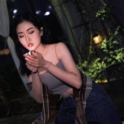 夜景模特