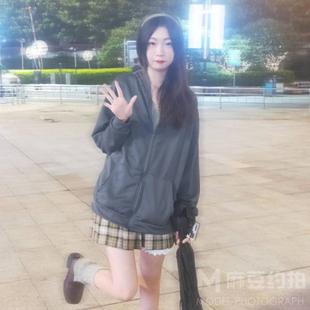 夜景模特