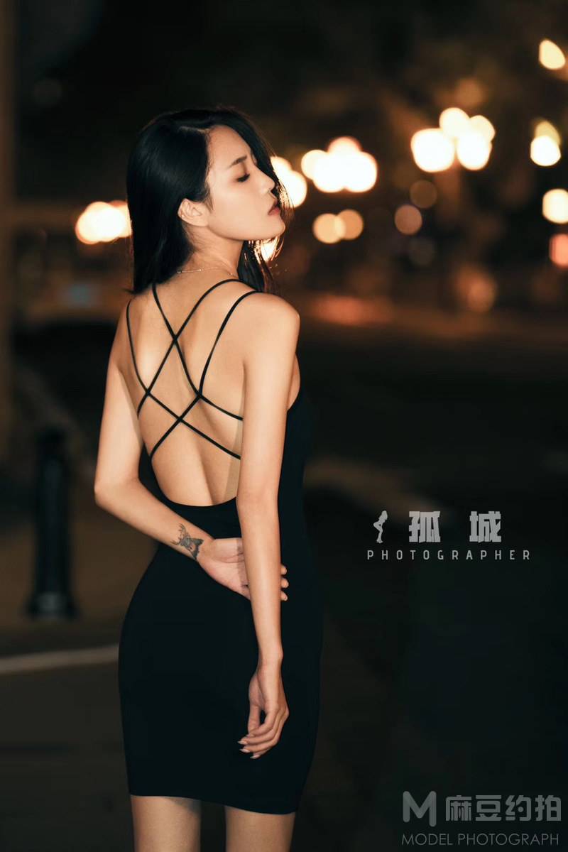 夜景模特