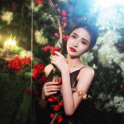夜景模特