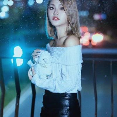 夜景模特