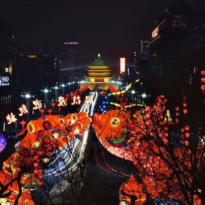 夜景模特