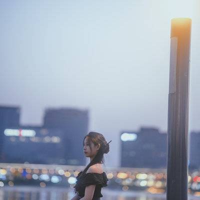 夜景模特