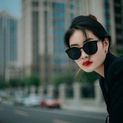 黑白模特