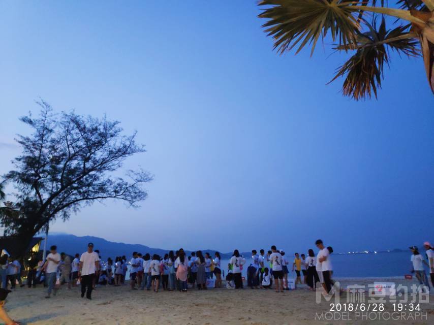 夜景模特