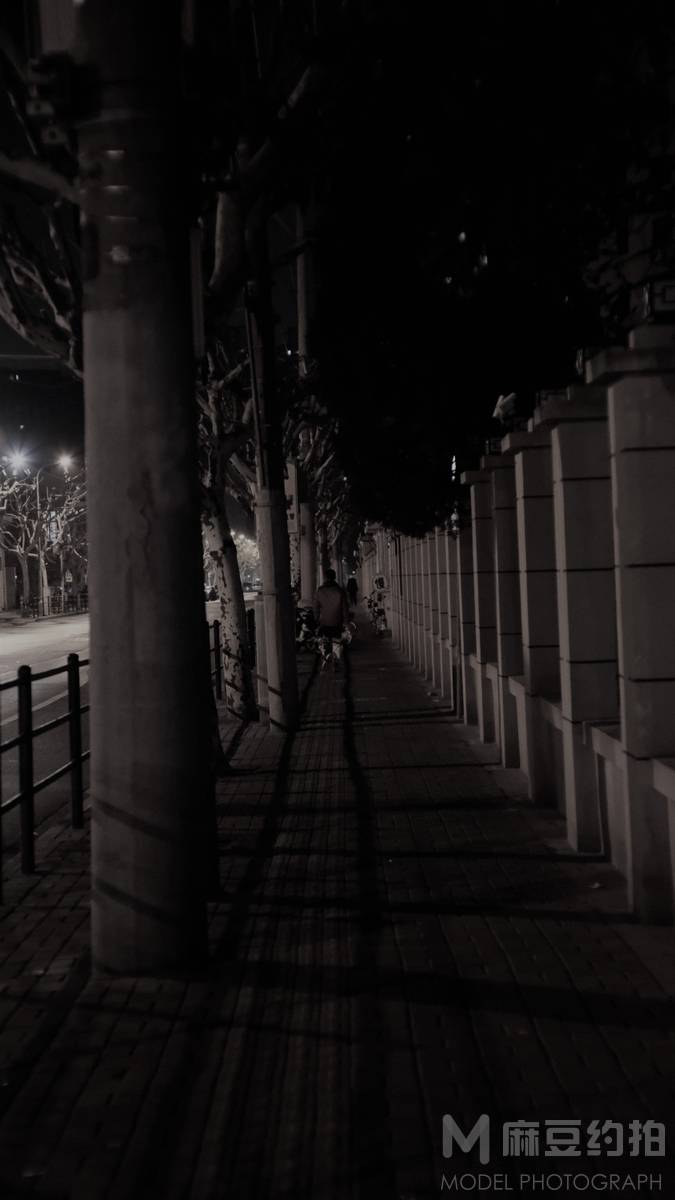 夜景模特