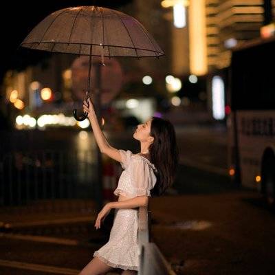 夜景模特