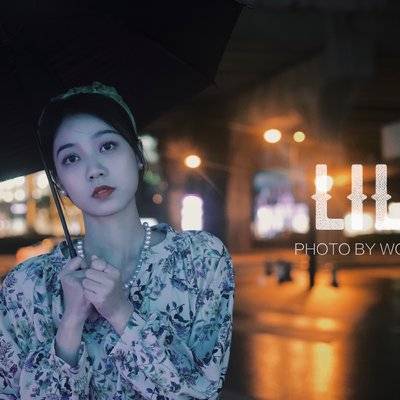 夜景模特