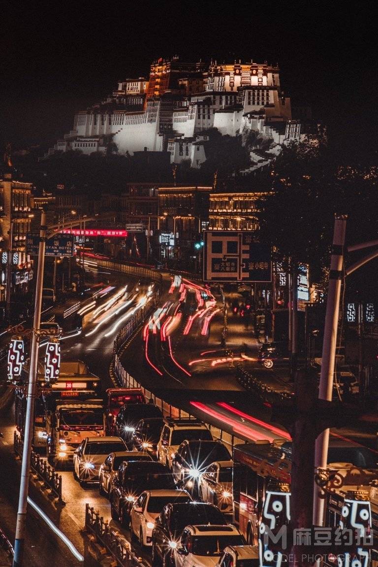 夜景模特