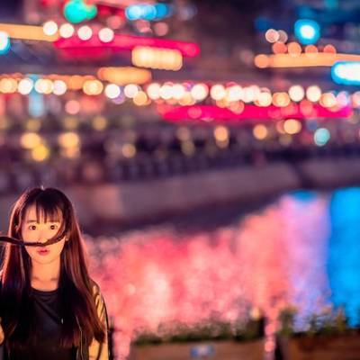 夜景模特
