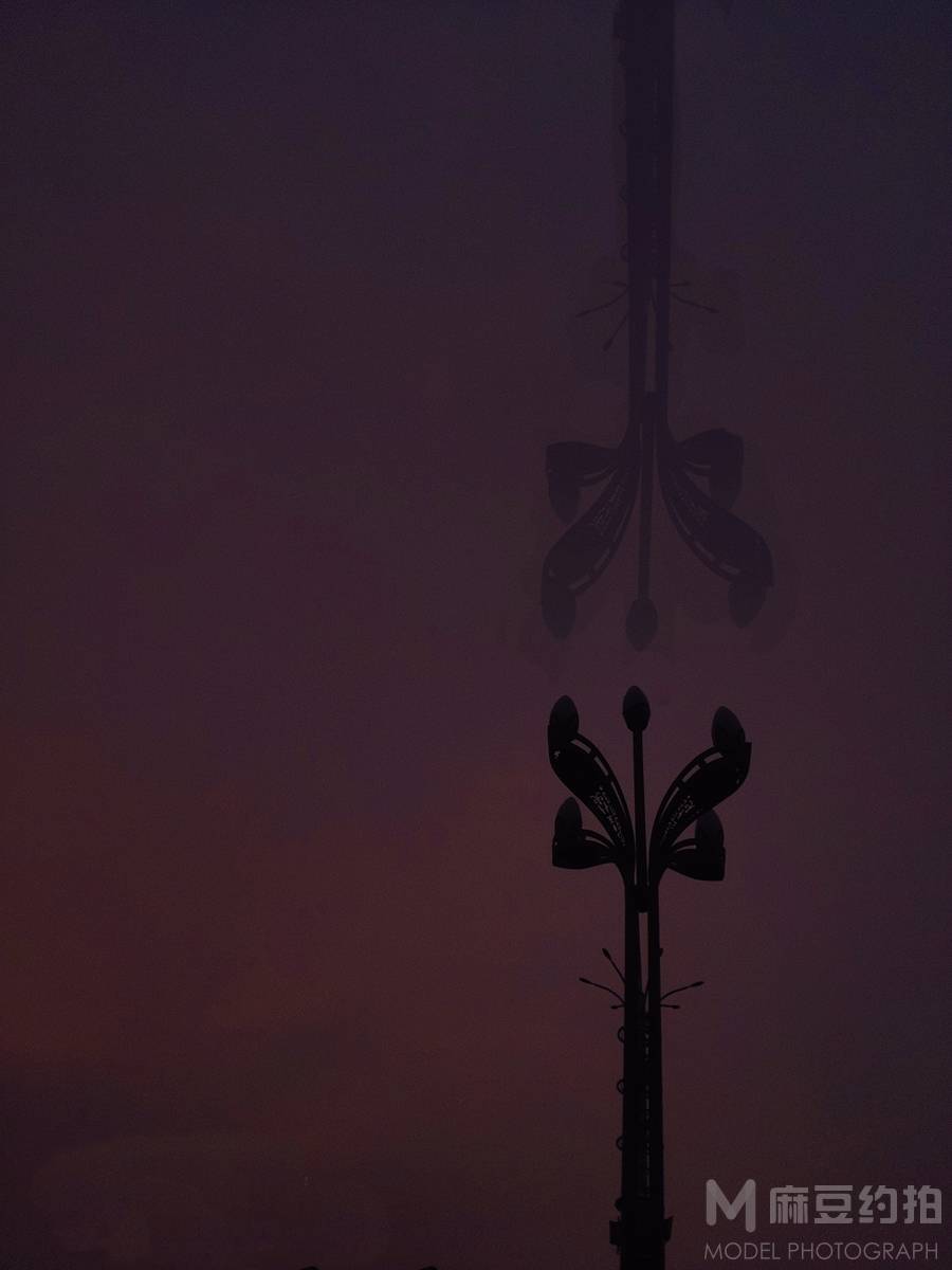夜景模特