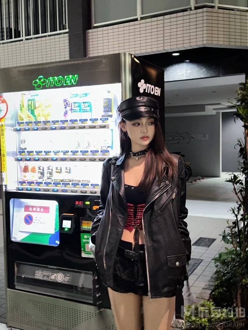 夜景模特