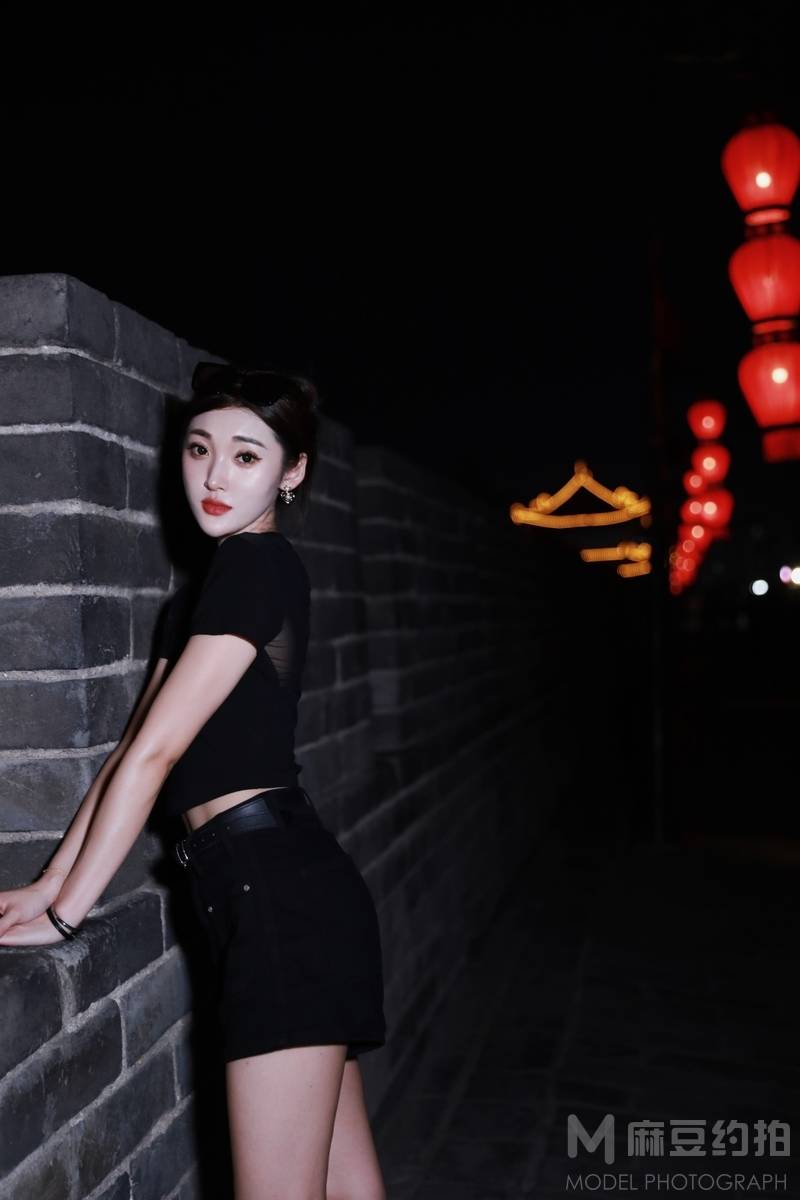 夜景模特