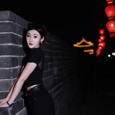 夜景模特