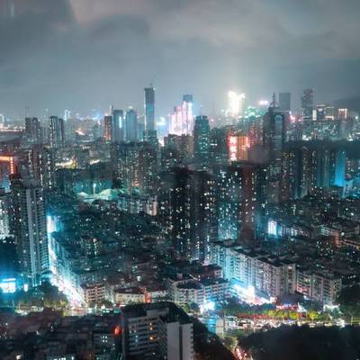 夜景模特