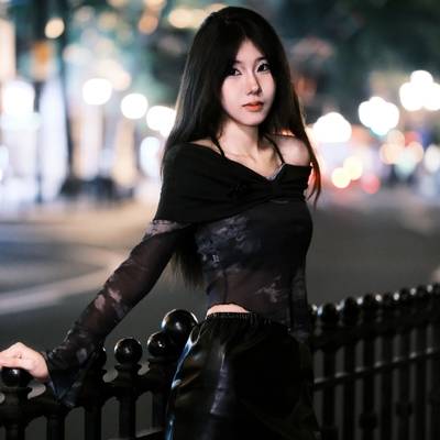 夜景模特