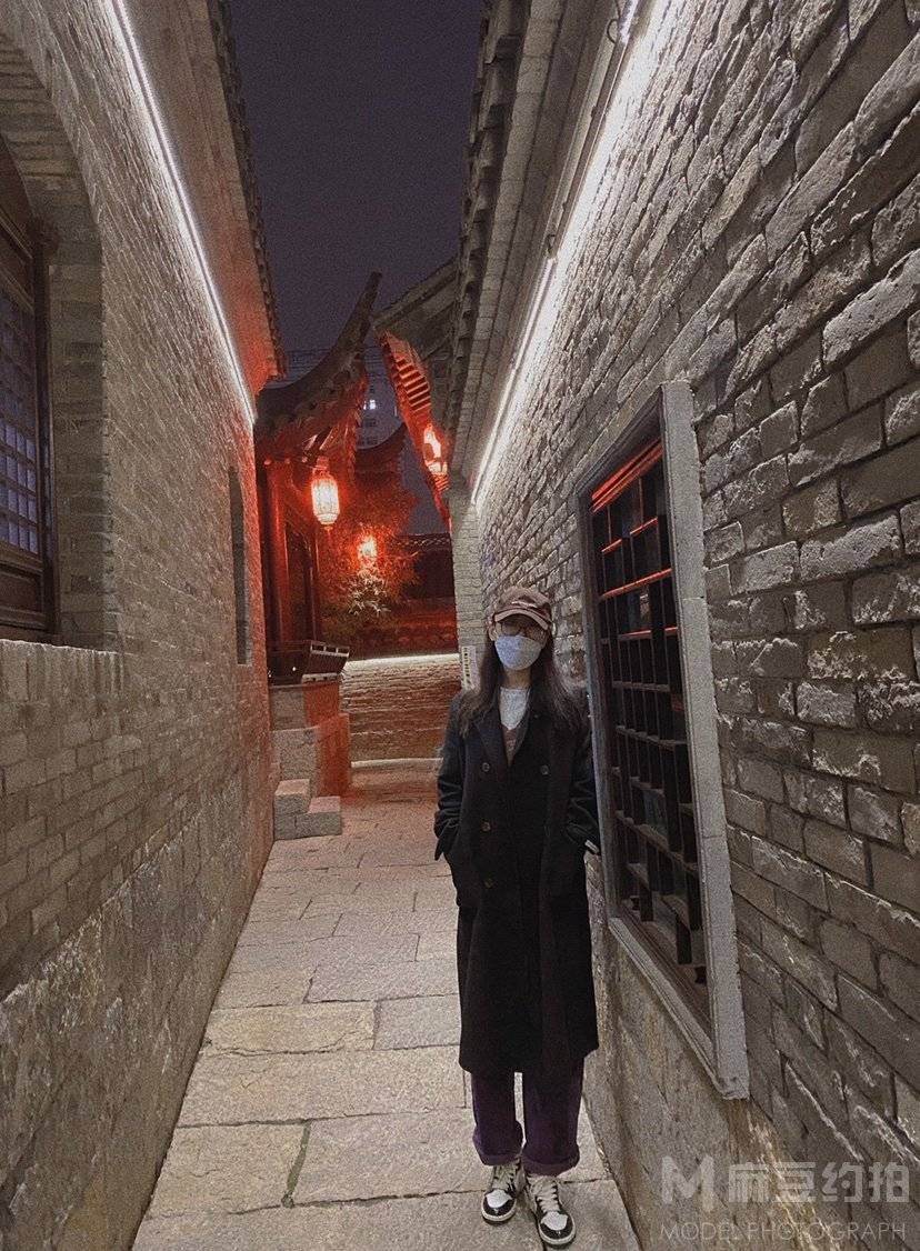 夜景模特