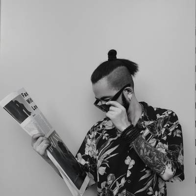黑白模特