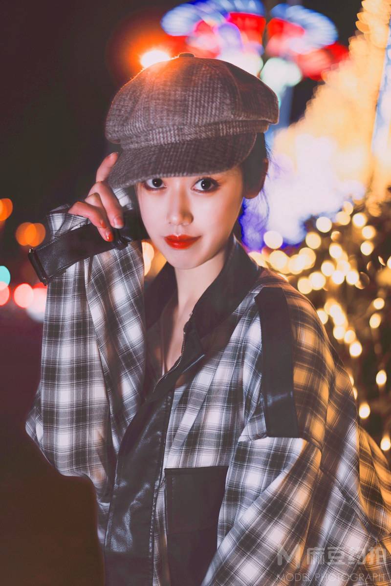 夜景模特