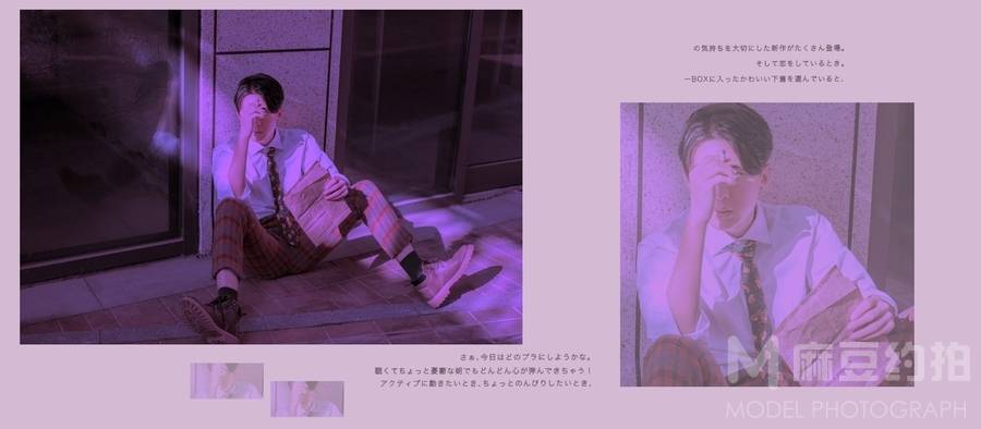 黑白模特
