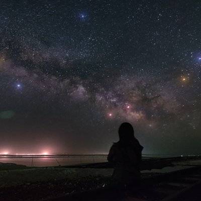 夜景模特