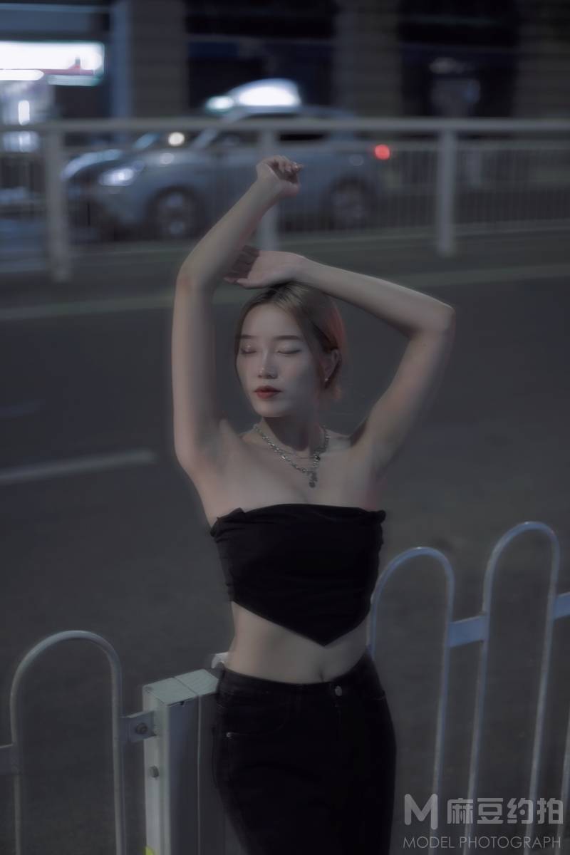 夜景模特