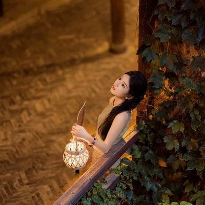 夜景模特