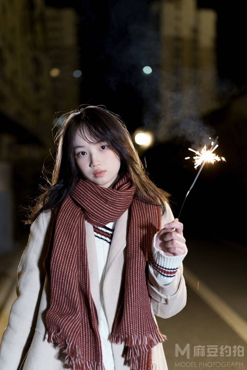 夜景模特