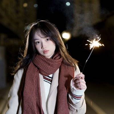 夜景模特