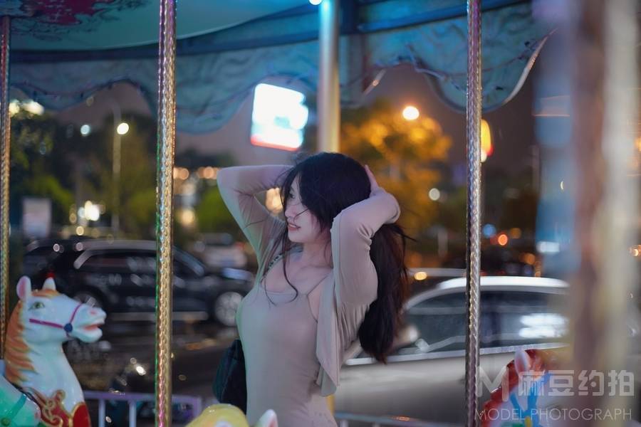 夜景模特