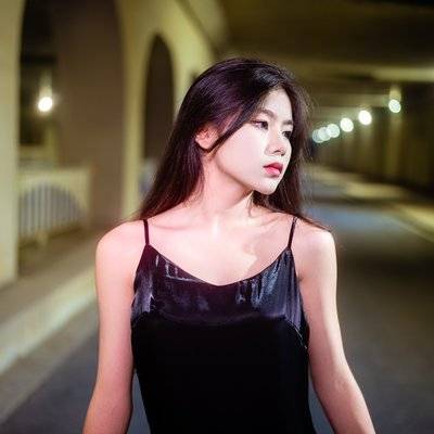 夜景模特