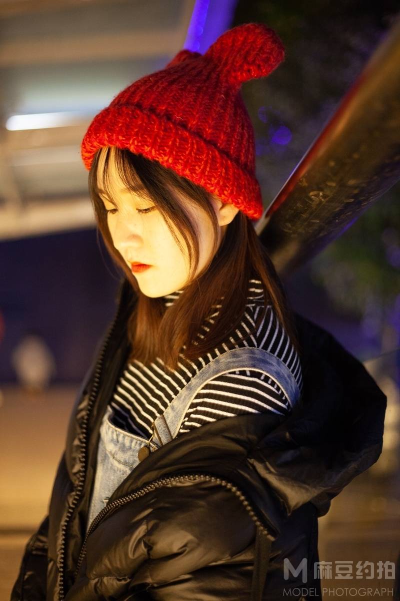 夜景模特