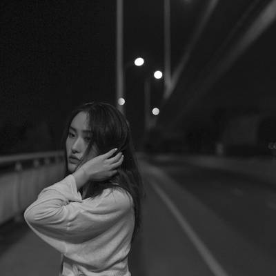 黑白模特