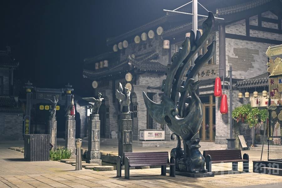 夜景模特