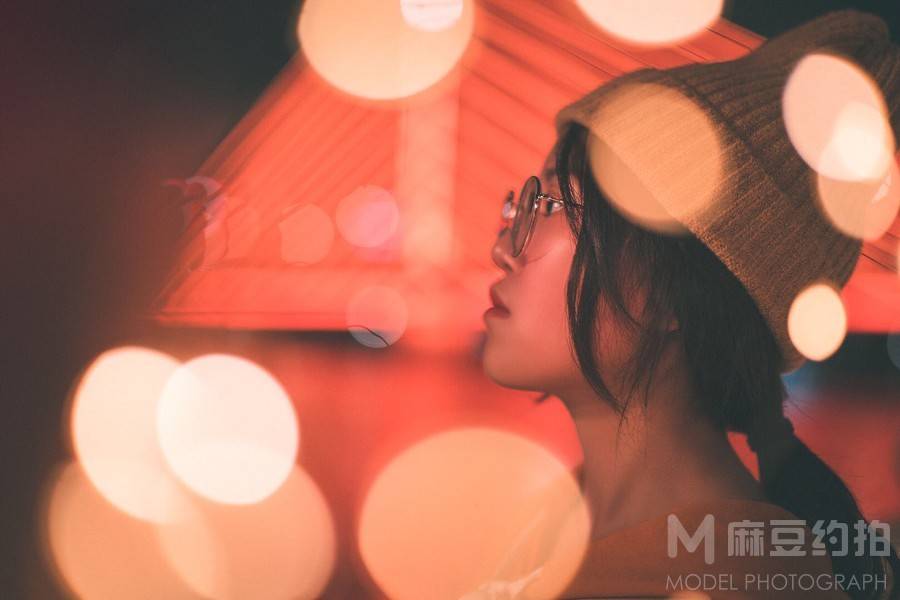 夜景模特