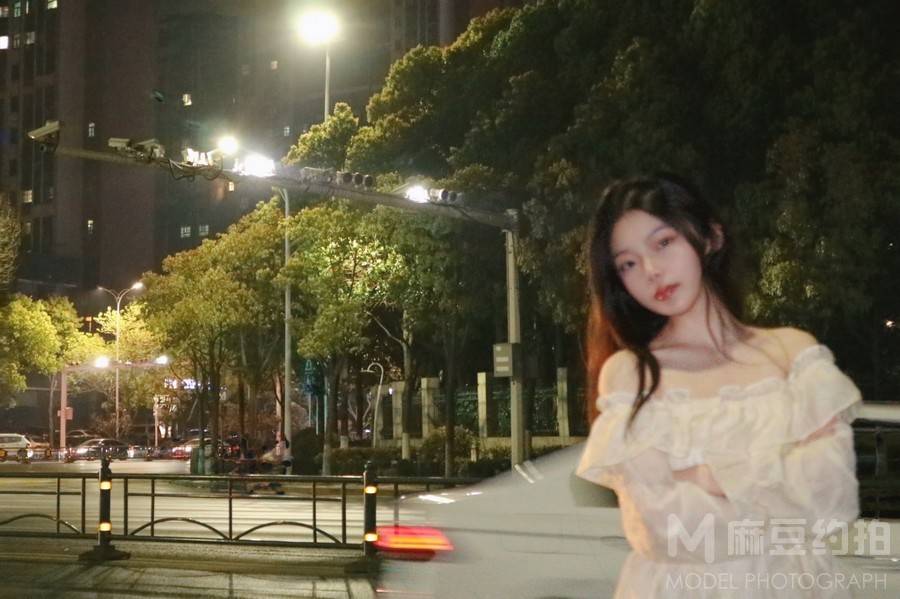 夜景模特