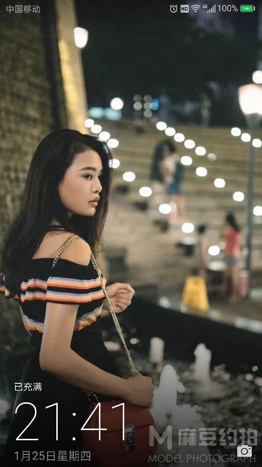夜景模特