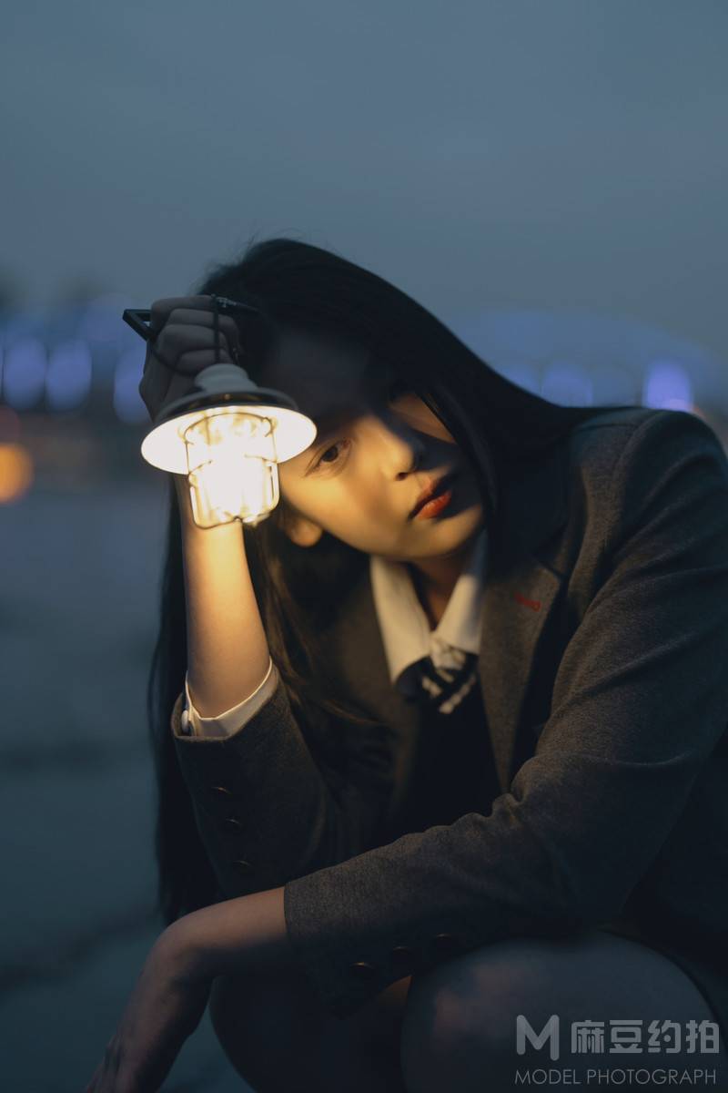 夜景模特